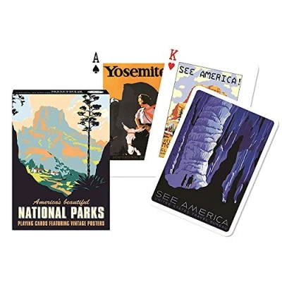 Image of Piatnik 1631 &quot;National Parks Card Game (55 Piece)