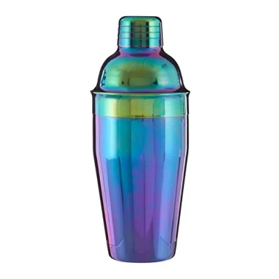 Image of Premier Housewares Cocktail Shaker, Rainbow, 0.55 litres, Stainless Steel, Multi/Coloured, 8 x 21 cm