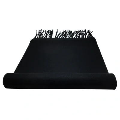 Image of TigerTie Fine designer scarf in plain colour, cashmink, black, Größe: ca. Länge 180 cm, Breite 30 cm