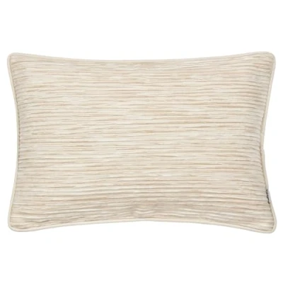 Image of Yard Cove Ribbed Cushion Cover Black Cotton Size 35 cm x 50