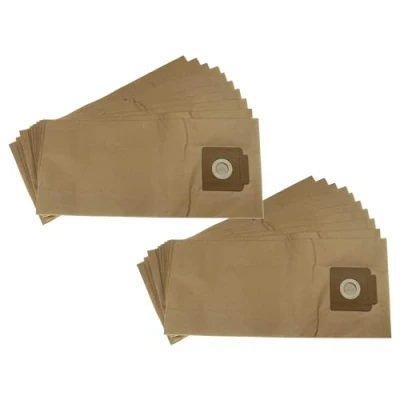 Image of 20x Vacuum Cleaner Bag Replacement for Kärcher 6.904 333.0 Cleaner, paper, 51.5 cm x 23 cm, Brown Vhbw