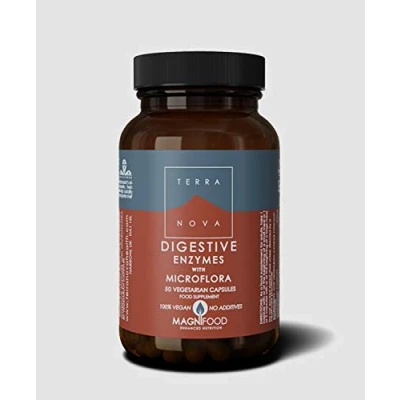 Image of Terranova Digestive Enzymes with Probiotics Complex 50 Vegicaps