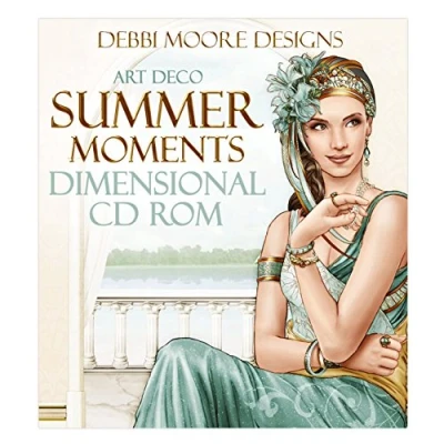 Image of Debbi Moore Designs Art Deco Summer Moments Dimensional CD Rom