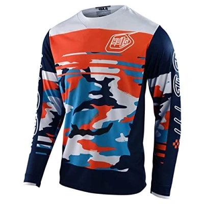 Image of Men&#039;s Cycling Jersey MTB Tops,MX Lightweight Materials,Breathable Material,Mountain Bike Long Sleeve Breathable Comfortable Soft Moisture Wicking (Color 25,XL)