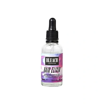 Image of Bleach London Hair Elixir Frizz Fighting Serum with Avocado Oil Vegan &amp; PETA Approved Smooth, Shiny Silky Finish 50 ml