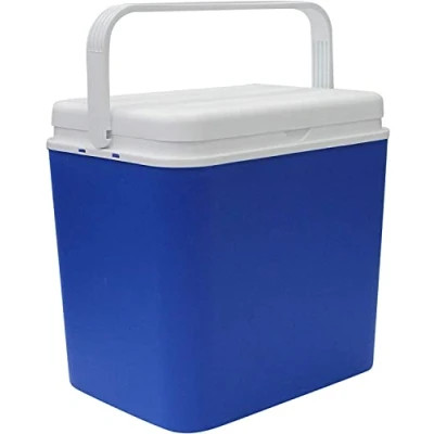 Image of 24 Litre Cool Box Insulated Food Hot Box/Cold Freezer Cooler Boxes Lift &amp; Lock Lid Technology Large Hard Picnic (24 Litre)