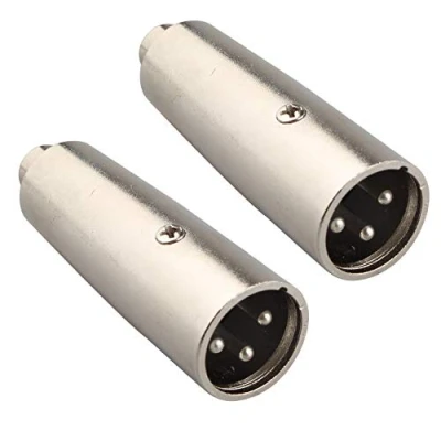 Image of Jopto 2PCS XLR to RCA Adapter Microphone 3 Pin Male Female Plug Professional Metal Plated Connector Phono Gender Changer Audio Cable Mic DJ