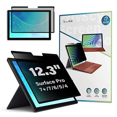 Image of SenseAGE Magnetic Privacy Screen Protector for Surface Pro 12.3 inch (7+/7/6/5/4), Anti Glare, Blue Light, Spy Filter, Compatible with Microsoft Laptop