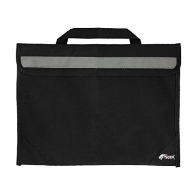 Image of Tiger MSA63 Sheet Music Bag Two Tone School Book Children&#039;s Orchestra Choir Practice Lessons for Black