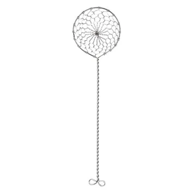 Image of Szaerfa Fondue Sieve Stainless Steel Food Strainer Filter with Long Handle Kitchen Tool Hot Pot Colander Wire Skimmer Spoon (1 Piece)