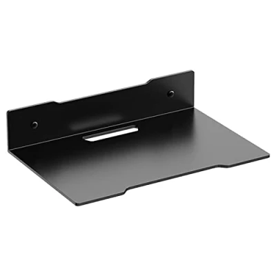 Image of Libetter Small Wall Shelf For Camera, Camera Bracket Mount, Floating Entertainment Center Shelves Mounted Projector Metal Router Rack AV