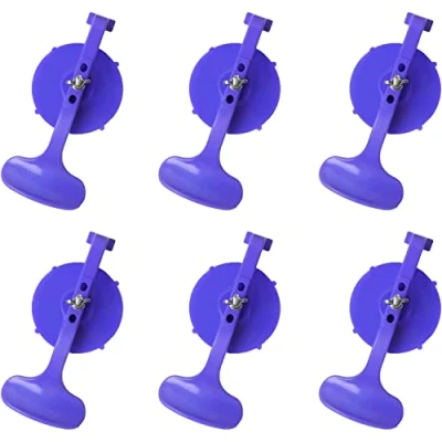 Image of ZKTOOL 6PCS Suction Cup Clamp Set, Suck N for Fix Leaks in Convertibles, Window Cups Sealing Rear to Top, Glass Convertible Windshield Repair Gluing