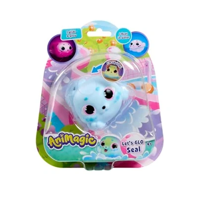 Image of Animagic: Lets Glo Seal Blue Your Glowing, Gliding, Squishy Best Friend Squish It To Watch Them Glow! Interactive Electronic Pet For Kids Ages 4+