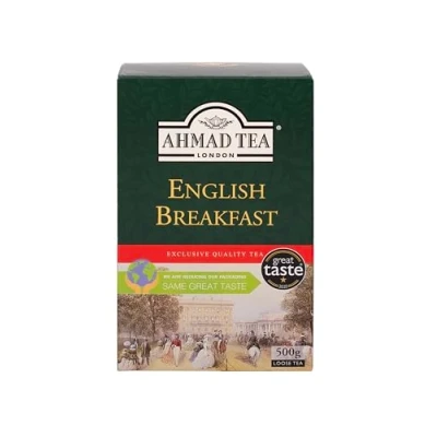 Image of Ahmad Tea Loose Leaf, English Breakfast Tea, Black 1 Packet of 500g