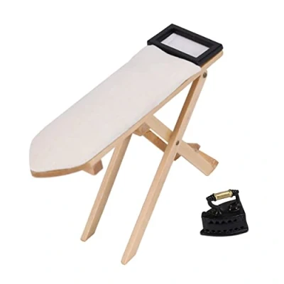 Image of Hagsnec Cute scale 1: 12 miniature iron with ironing board set included