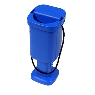 Image of 5 Square Charity Money Collection Boxes Light Blue