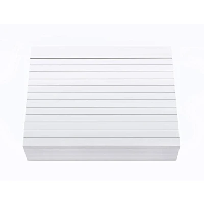 Image of Indigo® White Record Cards Ruled with Headline Pack of 100 (8&quot; x 5&quot;, 1)