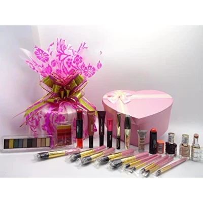 Image of L&#039;Oreal Beauty Blockbuster Make Up Gift Box Set Hamper,12pc Products In + Free Foundation 10pc Kabuki Brush