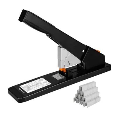 Image of Amazon Basics Heavy Duty Stapler, 210 Sheets, Black