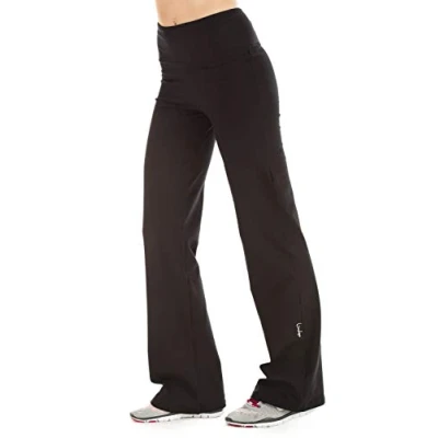 Image of Winshape WH3 Women&#039;s Casual Sport Slim Fit Essential Track Pants black Size:M