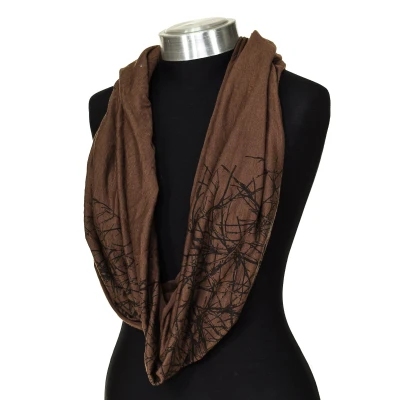 Image of Buff Tubular neck and face print Infinity 59300 unisex Brown One Size