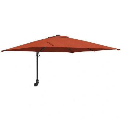 Image of vidaXL Cantilever Umbrella Terracotta Polyester Large Tiltable