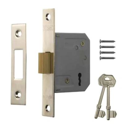 Image of 3 Lever Chrome Plated Mortice Deadlock 63mm (2.5&quot;)