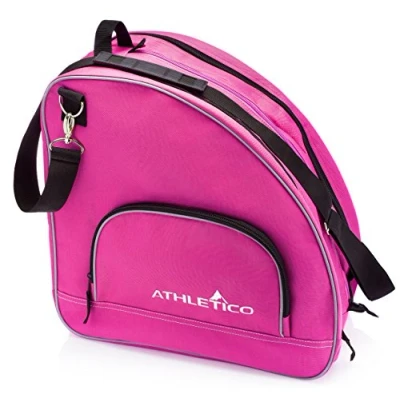 Image of Athletico Ice &amp; Inline Skate Bag Premium to Carry Skates, Roller Skates for Both Kids and Adults (Pink)