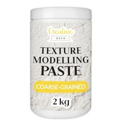 Image of Creative Deco Modelling Paste Thick Coarse 2 kg White Fine Texture Acrylic Paint Structural Medium for Art Project, DIY, 3D Effect, Structure,