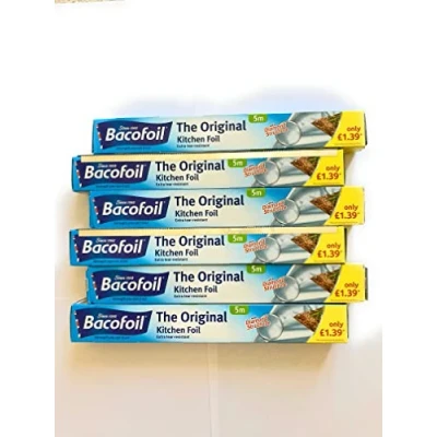 Image of Bacofoil Kitchen Foil Extra Large 300mm x 5m (6 Pack)