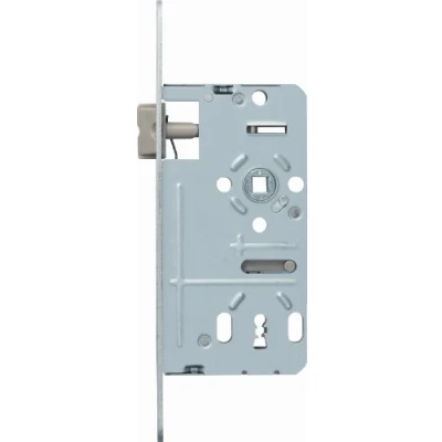 Image of ABUS ES Universal S door mortise lock with coloured beard key silver D 58392