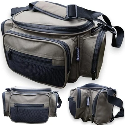 Image of LIDSTERS Green Carp Coarse Fishing Tackle Bag Holdall Quality Small
