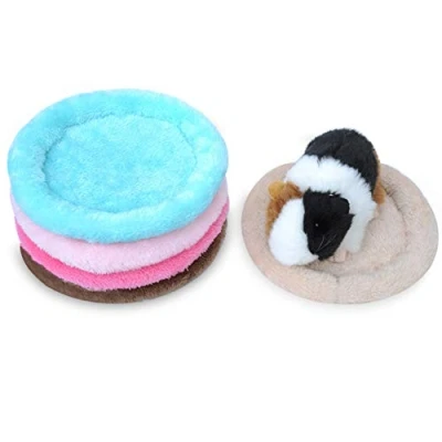 Image of SMDARROY 5PCS Soft Plush Pet Bed Winter Small Animal Cage Mat Guinea Pig Hamster Sleeping
