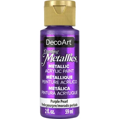 Image of DecoArt Americana Acrylic Metallic Paint, Purple Pearl