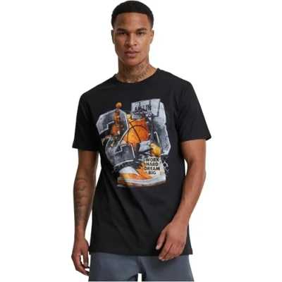 Image of Mister Tee Vintage Ballin Print Tshirt, Men&#039;s, Size: Medium, Black