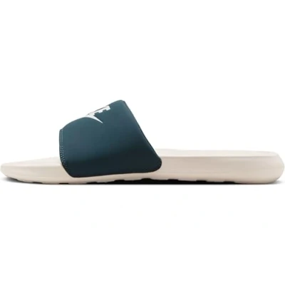Image of Nike Men Victori One Slide, Armory Navy Sail Lt Orewood BRN, 10 UK