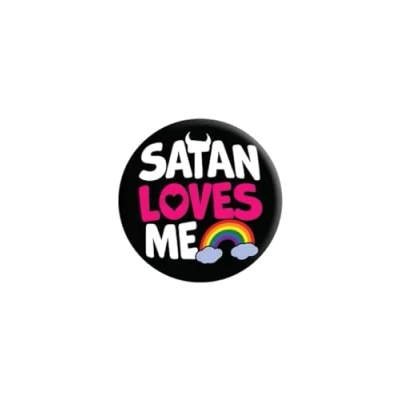 Image of Grindstore Satan Loves Me Badge