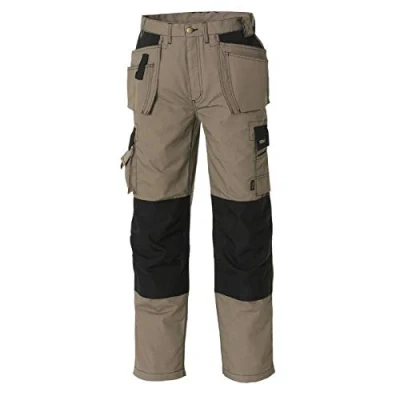 Image of teXXor 4312 25 &quot;Panama&quot; Canvas Work Trouser, Khaki/Black, Size