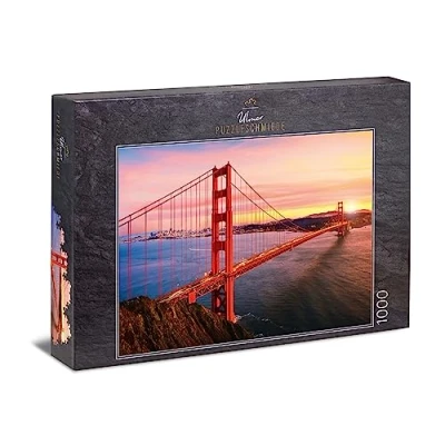 Image of Ulmer Puzzleschmiede puzzle &quot;Golden Gate Bridge&quot;: 1000 pieces jigsaw the bridge over San Francisco Bay a landmark of USA