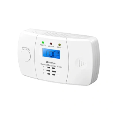 Image of HEIMAN Carbon Monoxide Alarm Detector EN 50291 Certified, CO Detector, 5 Year Replaceable Battery, 10 Sensor