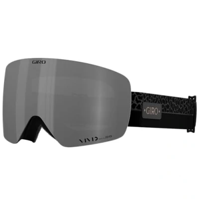 Image of Giro Contour RS Adult Snow Goggle Black Craze Strap with Vivid Onyx/Vivid Infrared Lenses