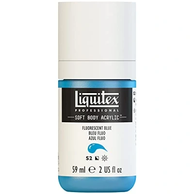 Image of Liquitex Acrylic Paint, Blue Fluo, 59 ml (Pack of 1)