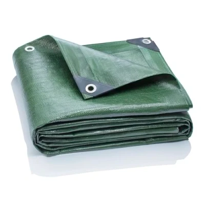 Image of GardenMate 3x6m / 10ftx20ft Tarpaulin Waterproof Heavy Duty Green tarp Sheet Premium Quality Cover Made of 200gram/square metre