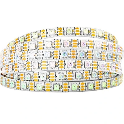Image of BTF Lighting WS2812B 16.4ft 5m 60LEDs/Pixels/m Individually Addressable 5050SMD LED Strip Black PCB Full Color Flexible Pixel Dream IP65 Waterproof DC5V for Indoor