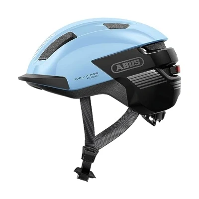 Image of ABUS PURL Y ACE Bike Helmet with LED Light Suitable for E and S Pedelec Rides Trendy NTA Safety Bicycle Adults Teenagers Blue, Size