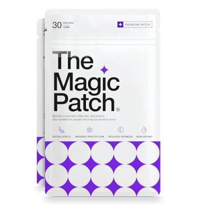 Image of The Magic Patch Acne Patches Translucent Hydrocolloid Pimple Spot Treatment Stickers for Face and Body Fast Acting, Vegan &amp; Cruelty Free Skin Care (Pack of 60)