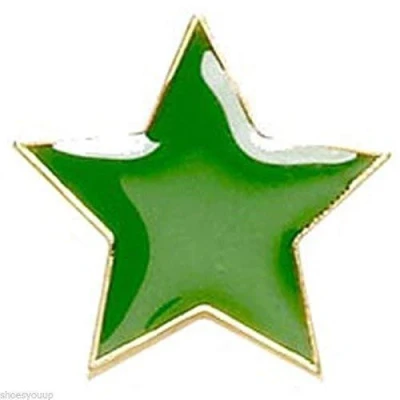 Image of Coloured Star Badge ideal for schools (Green)