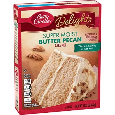 Image of Betty Crocker Super Moist Butter Pecan Cake Mix, 432 Grams