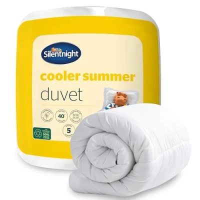 Image of Silentnight Cooler Summer Super King Duvet 4.5 Tog Lightweight Hypoallergenic and Machine Washable Quilt Comforter 260x220cm