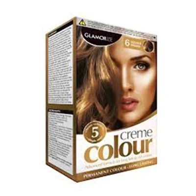Image of Glamorize Creme Colour Womens Permanent Hair Dye, 06 Gold Brown, GL023520
